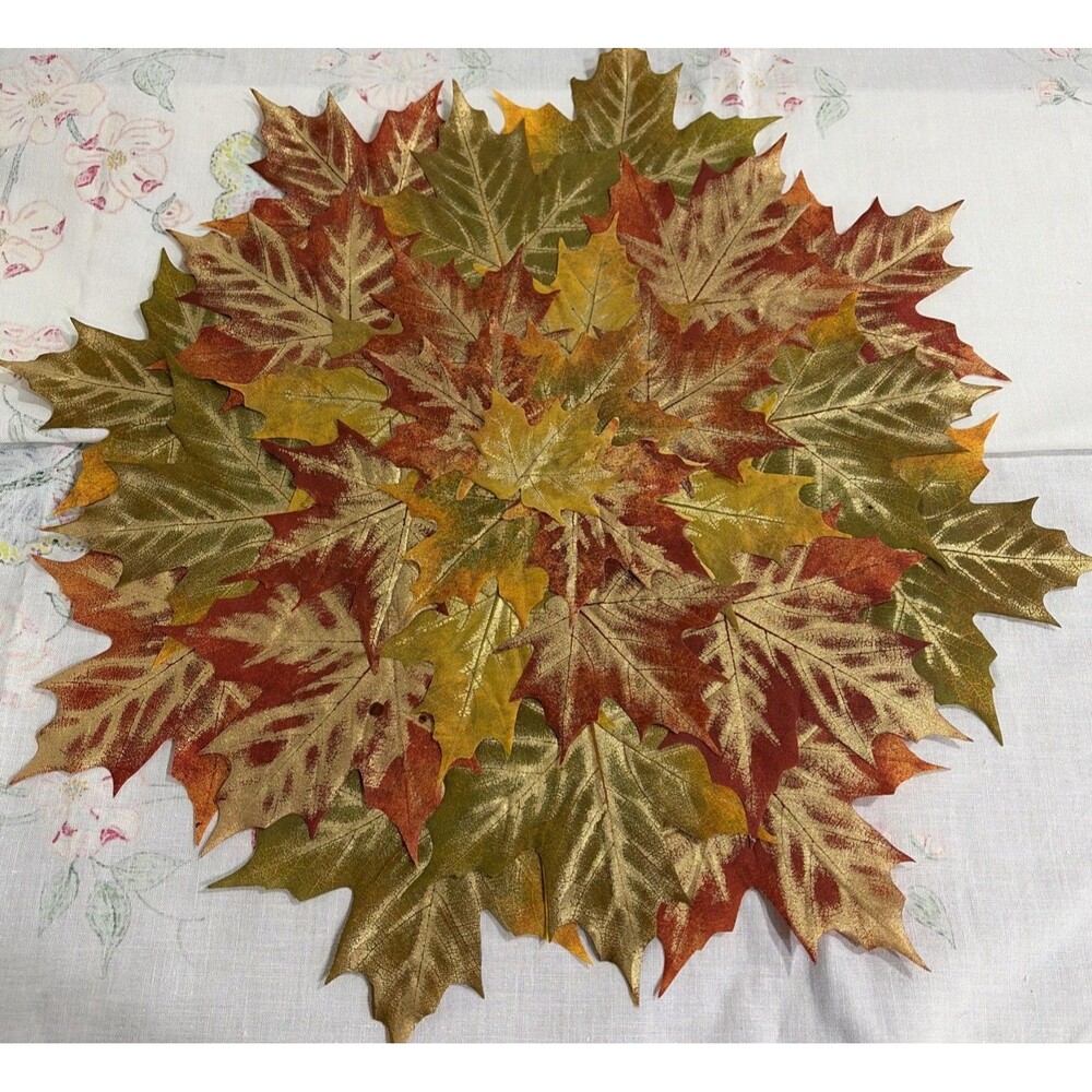 Pier One Imports Autumn Die- Cut Layered Autumn Leaf Placemats Set Of 4